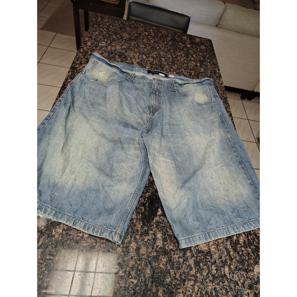Rocawear Baggy Jean Shorts Mens ‎ Size 42 Flap Pockets Y2k Hip Hop Original Fit
